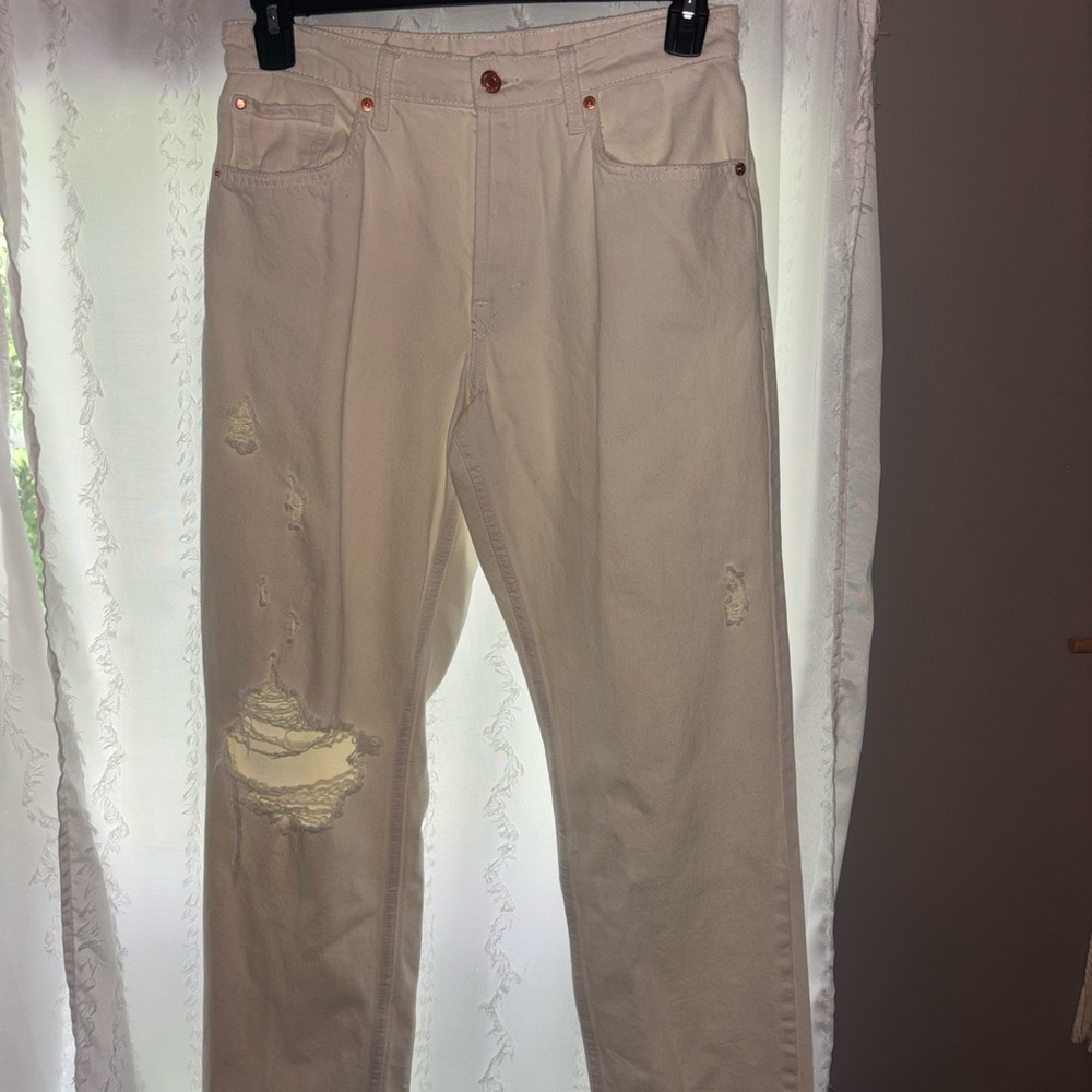 H&M White Jeans